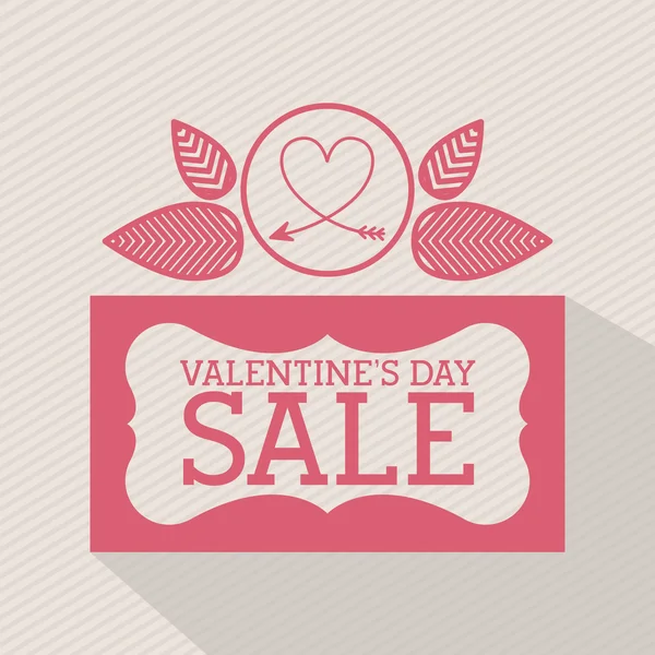 Día de San Valentín venta diseño — Vector de stock