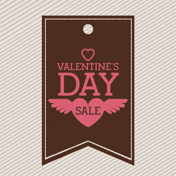 Día de San Valentín venta diseño — Vector de stock