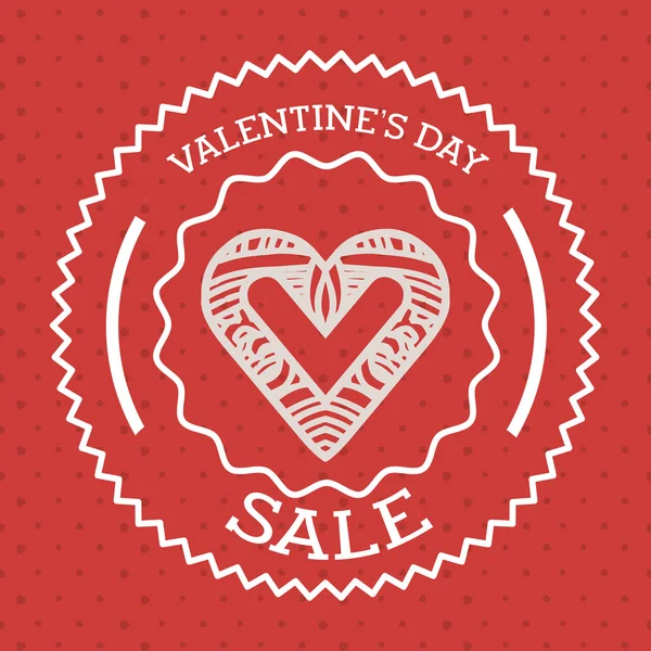 Valentines day verkoop ontwerp — Stockvector