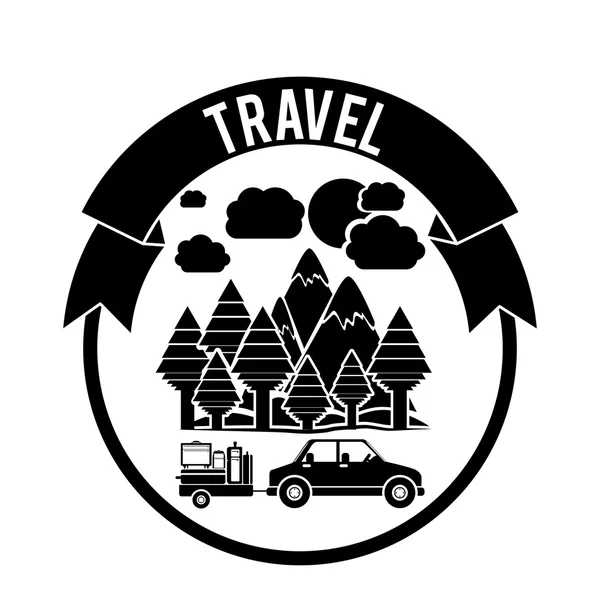 旅行者生活方式的设计 — 图库矢量图片