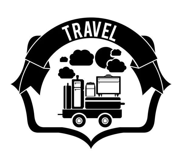 Traveler lifestyle design — Stock Vector