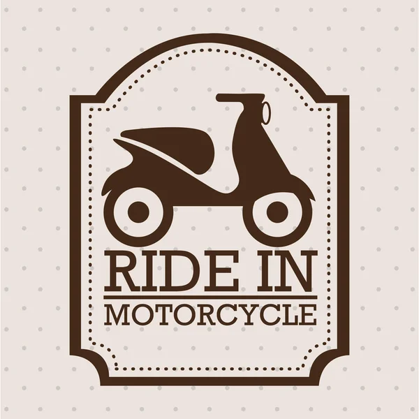 Diseño del motociclista — Vector de stock