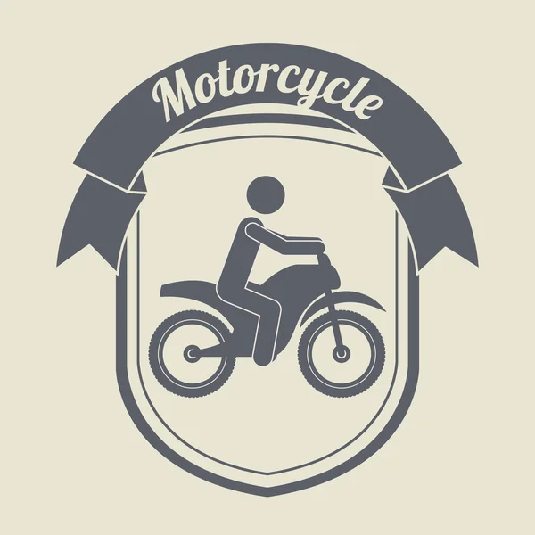 Diseño del motociclista — Archivo Imágenes Vectoriales