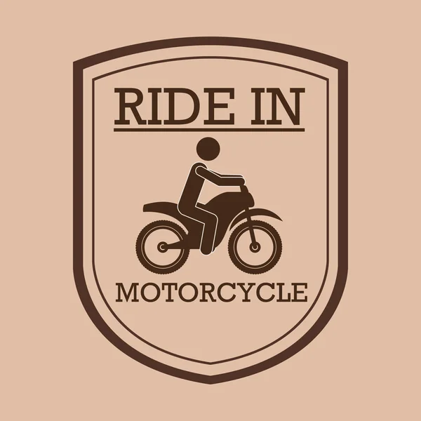 Diseño del motociclista — Vector de stock