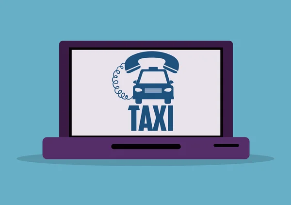 Taxi service design — Stock Vector