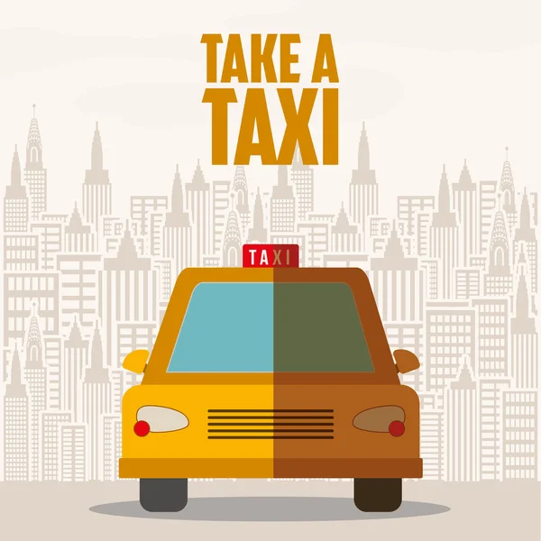 Taxi service design — Stock Vector