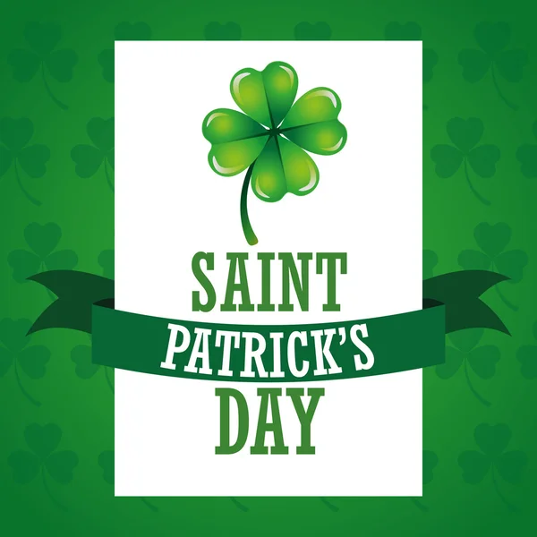 Diseño del día de San Patricio — Vector de stock