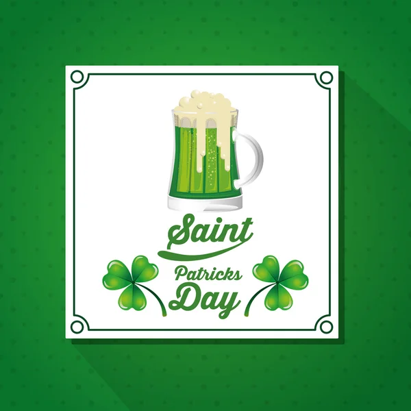 Diseño del día de San Patricio — Vector de stock