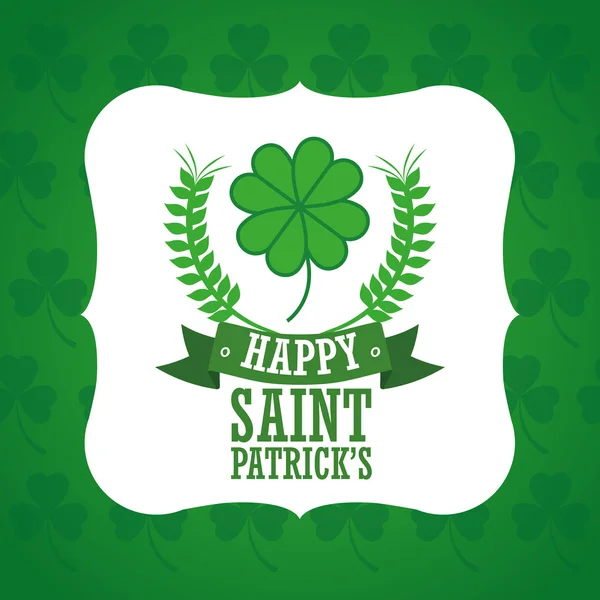 Heiliger Patricks Day Design — Stockvektor