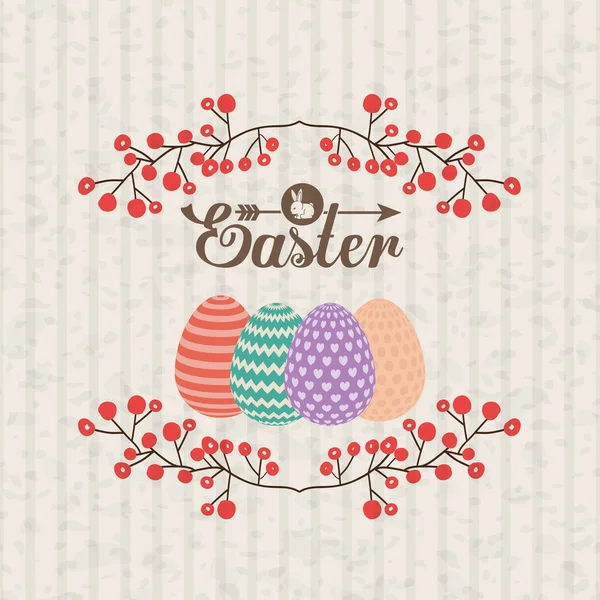 Desain easter bahagia - Stok Vektor