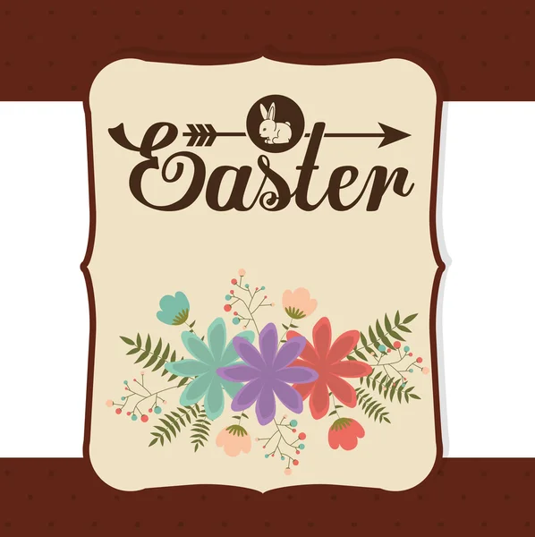 Happy easter ontwerp — Stockvector