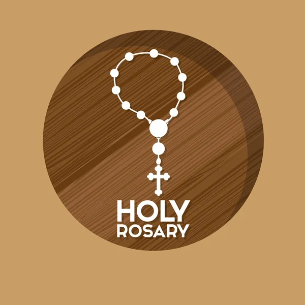Holy rosary design — Stock Vector