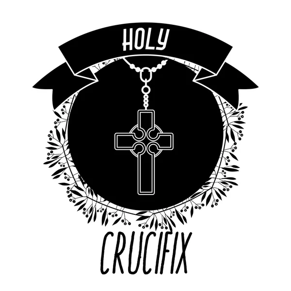 Holy crucifix design — Stock Vector