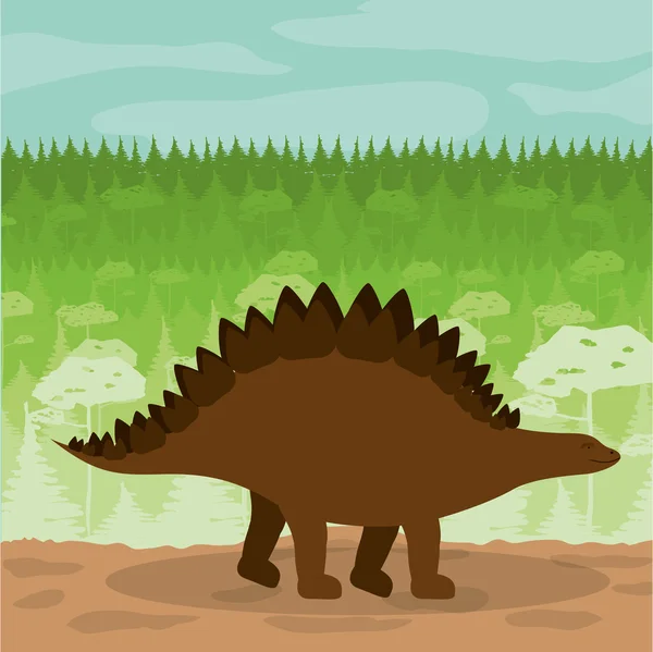 Design del concetto di dinosauro — Vettoriale Stock