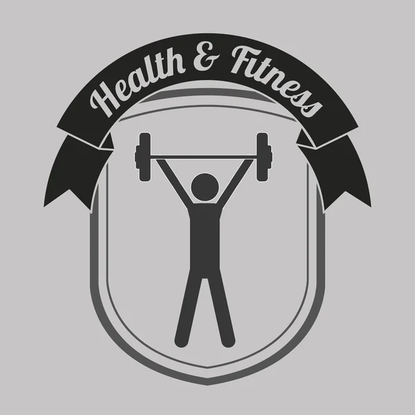 健康和健身的设计 — 图库矢量图片