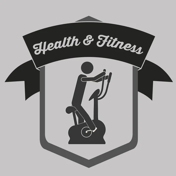 Gezondheid en fitness ontwerp — Stockvector