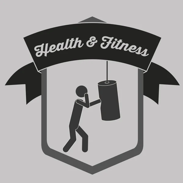 Gesundheits- und Fitnessdesign — Stockvektor
