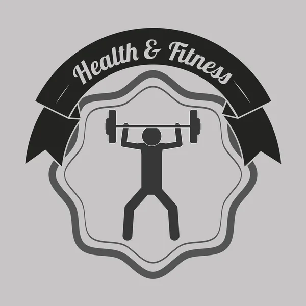 Gesundheits- und Fitnessdesign — Stockvektor