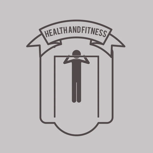 Gesundheits- und Fitnessdesign — Stockvektor