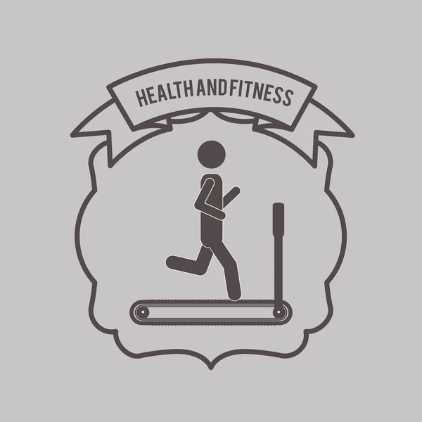 Здоровье и фитнес дизайн — стоковый вектор
