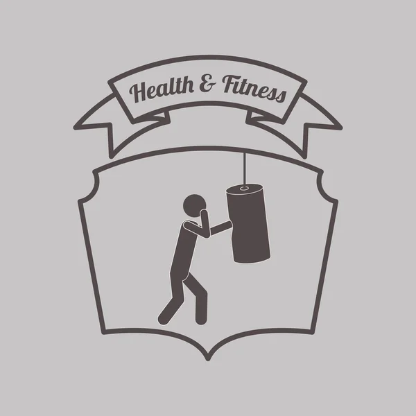 Zdraví a fitness design — Stockový vektor