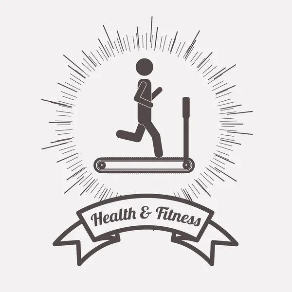 Υγεία και καλή φυσική κατάσταση σχεδίασης — Διανυσματικό Αρχείο