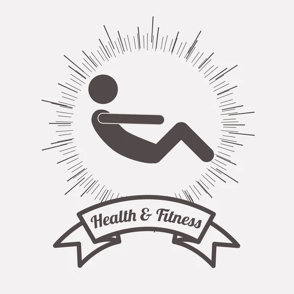 Health and fitness design — Stock Vector