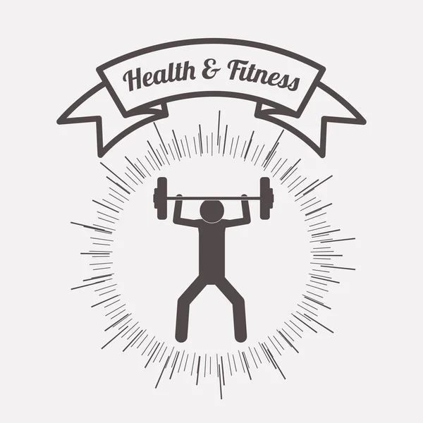 Здоровье и фитнес дизайн — стоковый вектор