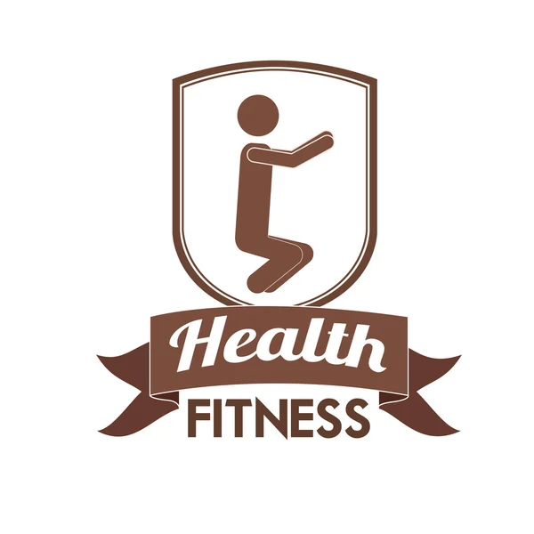 Health and fitness design — Stock Vector