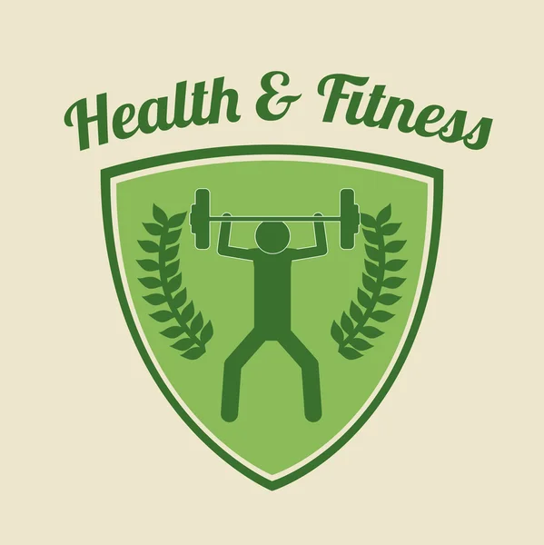 Health and fitness design — Stock Vector