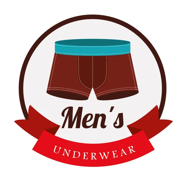 Mannen ondergoed ontwerp — Stockvector