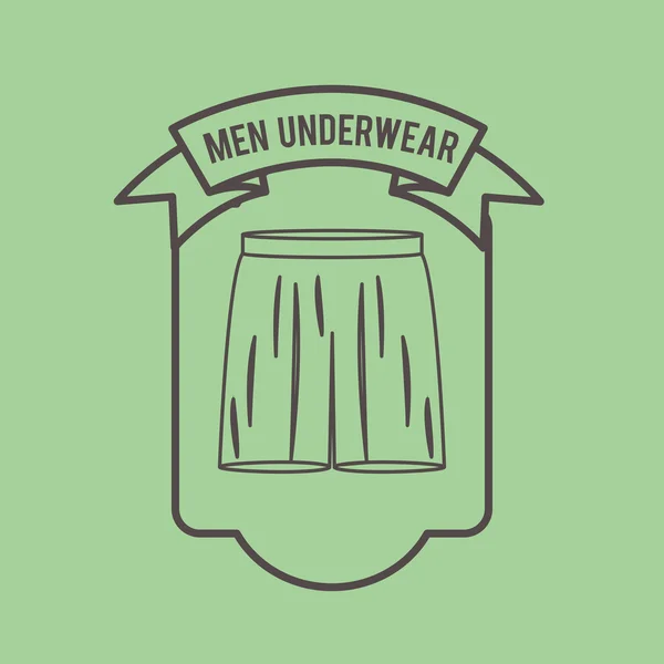 Männer Unterwäsche Design — Stockvektor