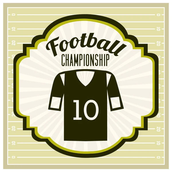 Football championship design — Stock Vector