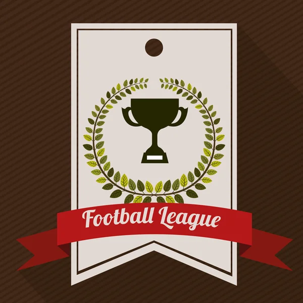 Conception de championnat de football — Image vectorielle