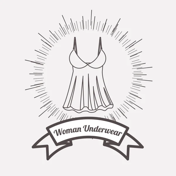 Mulheres roupa interior design — Vetor de Stock