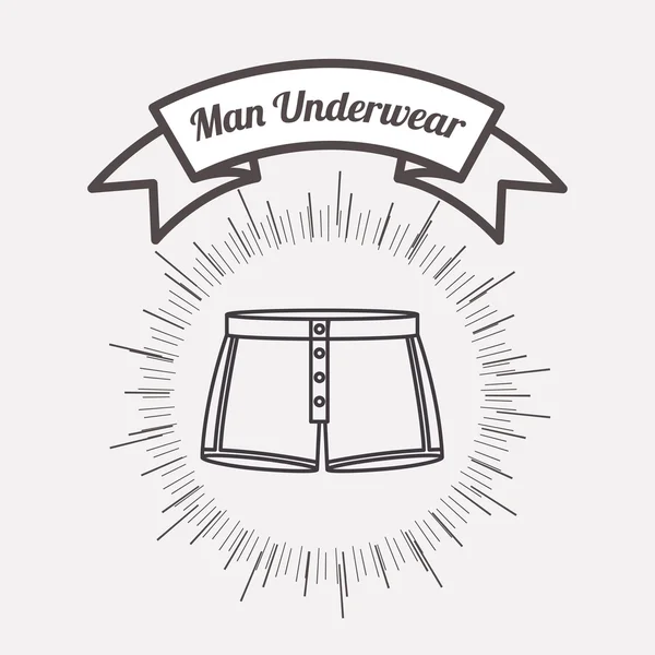 Mannen ondergoed ontwerp — Stockvector