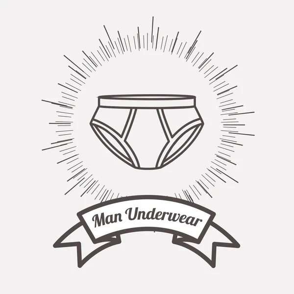 Mannen ondergoed ontwerp — Stockvector