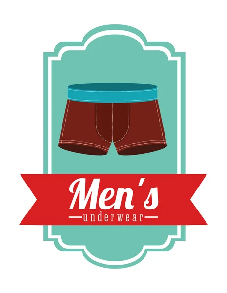 Männer Unterwäsche Design — Stockvektor