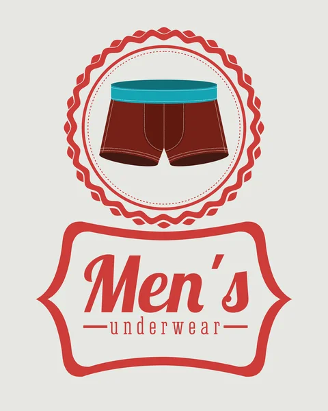 stock vector men underwear design