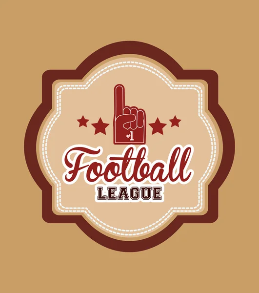 Conception de championnat de football — Image vectorielle