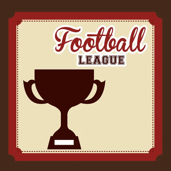 Conception de championnat de football — Image vectorielle