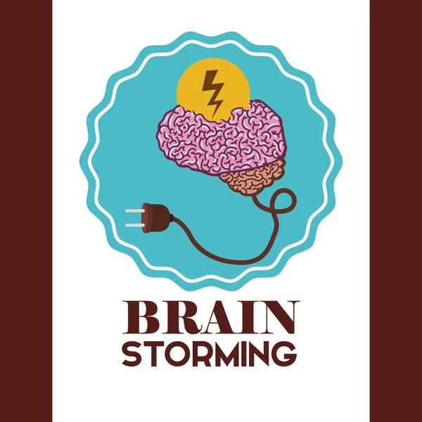 Human brain design — Stock Vector