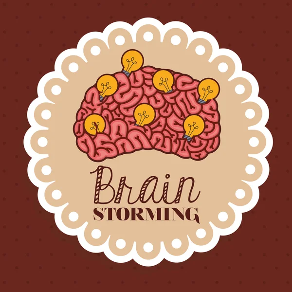 Human brain design — Stock Vector