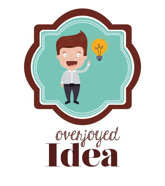 Idea concepto diseño — Vector de stock