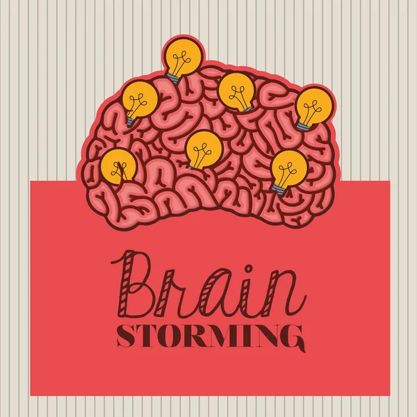 Human brain design — Stock Vector