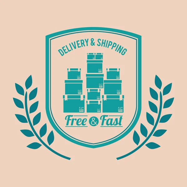 Delivery service design — Stock Vector