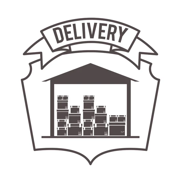 Design del servizio di consegna — Vettoriale Stock