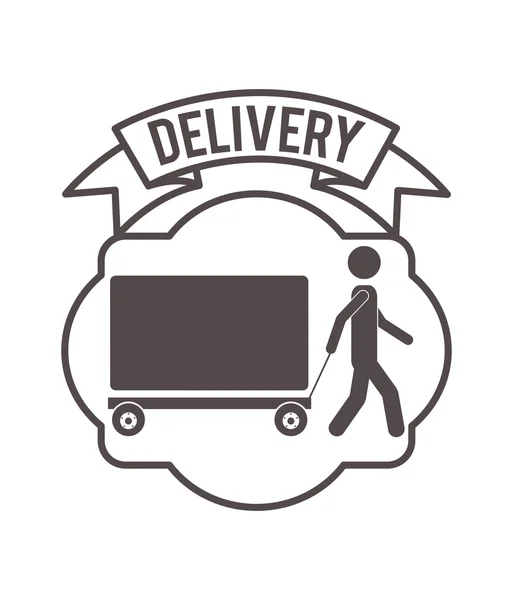 Design de serviço de entrega — Vetor de Stock