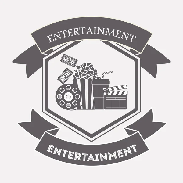 Entertainment concept design — Stock Vector