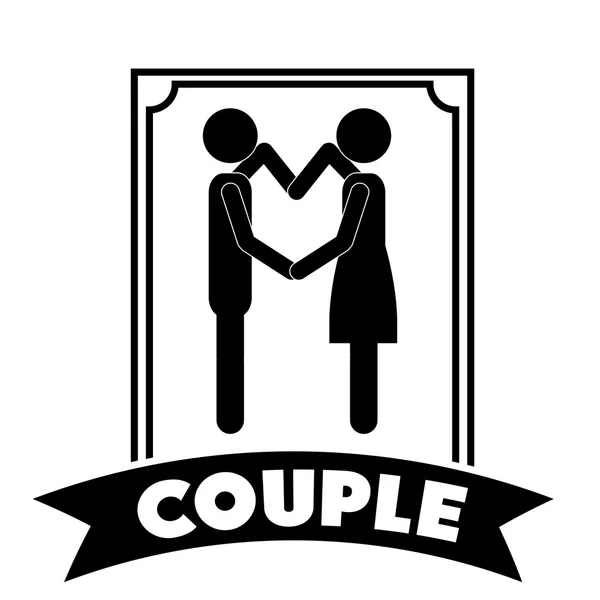 Conception de vie de couple — Image vectorielle